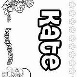 Kate Coloring Pages Hellokids Name Katelin sketch template