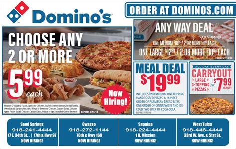 dominos pizza coupons deals save  valuenewscom