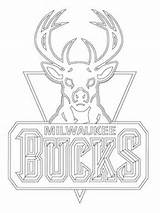 Bucks Milwaukee Logo Coloring Pages Printable Nba Color Categories sketch template