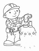 Bob Builder Coloring Pages Printable Kids Craft Activity Color Dots Boys Wendy Print Bestcoloringpagesforkids sketch template