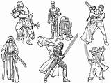 Wars Star Coloring Pages Jedi Getdrawings sketch template