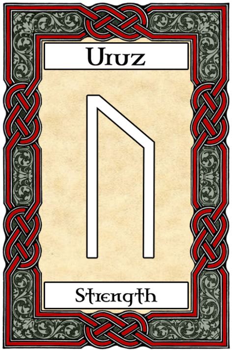 rune   week uruz translation aurochs   deep