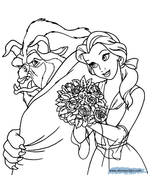 beauty   beast coloring pages disney coloring book