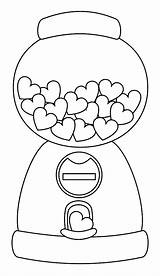 Machine Coloring Gumball Pages Outline Designlooter Shaped Stamps Digi 1kb sketch template