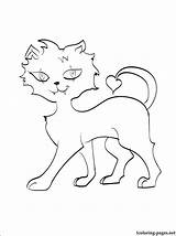 Monster High Coloring Pages Pets Getcolorings sketch template