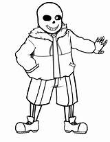 Undertale Pages Papyrus Frisk sketch template