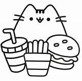 Pusheen Cute Coloring Pages Cat Pretty Girls Kitty Oh So sketch template