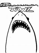 Jaws Coloring Pages Movie Logo Shark Poster Color Getcolorings Crayola Mothers sketch template