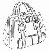 Bag Sketch Handbag Borse Pumpkin Rourke Borsa sketch template