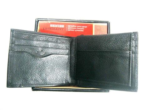 dockers mens bifold leather wallet dk black