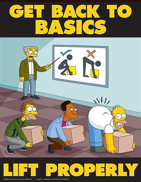 My Collect Of Simpson S Safety Posters • R Funny Safety Posters