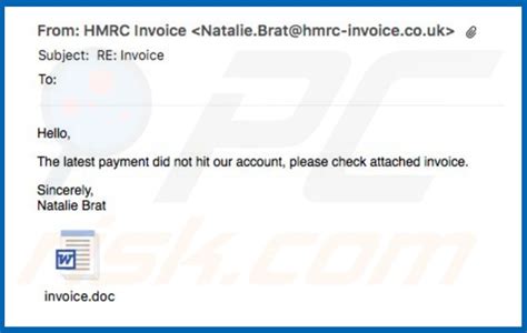 spam invoice email facture par courriel instructions pour la suppression des maliciels mis