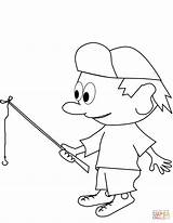Coloring Fisherman Cartoon Pages sketch template