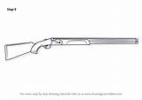 Shotgun Beretta Dt11 Shotguns Drawingtutorials101 sketch template