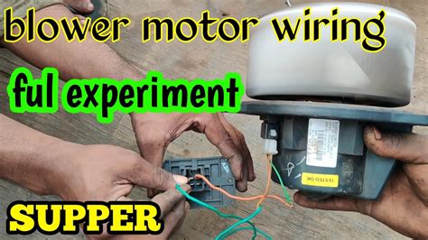 blower motor  resistor ful prectical video   worke blower motor blower fan wiringblower