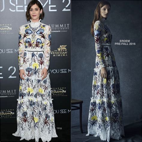 Lizzy Caplan In Erdem At The Now You See Me 2 Nyc Premiere