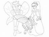 Thumbelina Coloring Pages Fairy Prince Her Ws sketch template