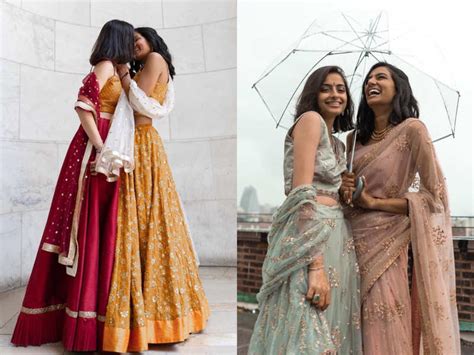 this lesbian indo pak couple has the most stylish wedding