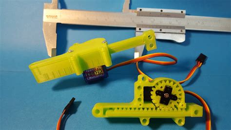 printed case turns servo  quality linear actuator hackaday