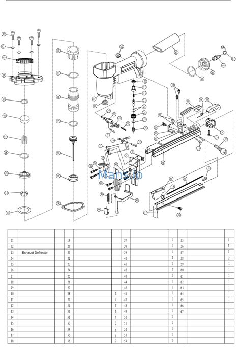 arrow fastener pt  schematic parts list