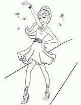 Coloring Barbie Pages Pdf Popular sketch template