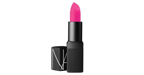 Nars Schiap Semi Matte Lipstick Review Bright Pink