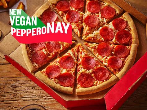 dominos vegan pepperoni pizza added  uk  veganuary vegconomist  vegan business
