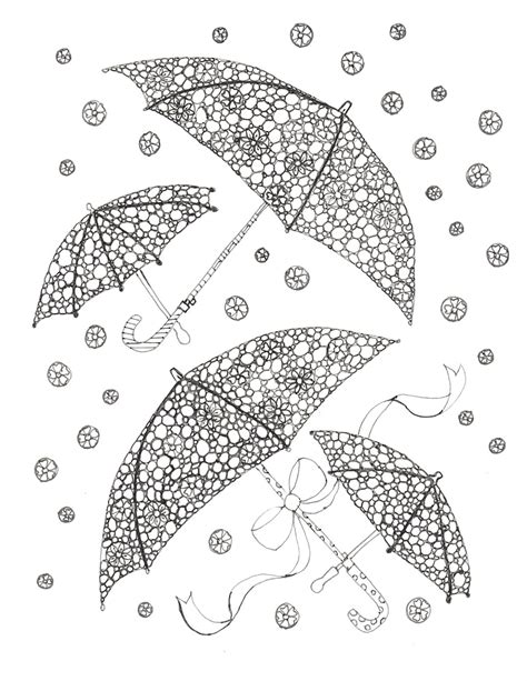 easy crafts april showers coloring page