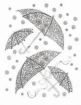 April Showers Coloring Crafts Easy Make sketch template