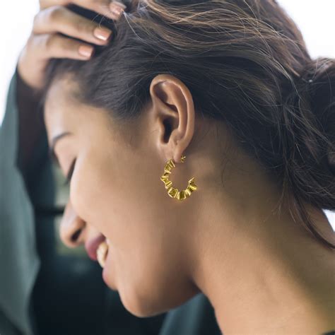 gold earrings designs images  daily  holloway fige