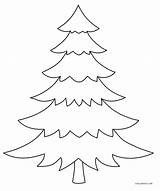 Tree Coloring Christmas Pages Blank Outline Template Printable Kids Cool2bkids Sketch sketch template