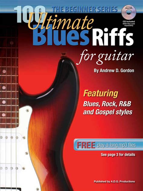 ultimate blues riffs  guitar beginner series digital sheet