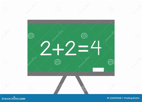 toevoeging van eenvoudige getallen  de wiskunde stock illustratie illustration  raad