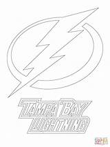 Tampa Bay Lightning Logo Nhl Coloring Hockey Pages Sport Printable Buccaneers Popular Drawing sketch template