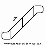 Escalator Template Elevator Coloring sketch template