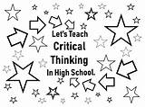 Critical Thinking School High Teach Coloring Book Dot Created Paint Original sketch template