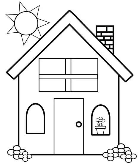 house coloring pages printable  coloringfoldercom warna buku