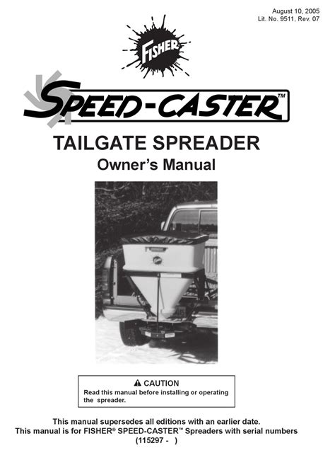 fisher speed caster owners manual   manualslib