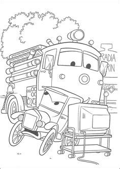 disney cars flos  cafe coloring pages coloring pages pinterest