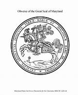 Maryland Coloring Seal Pages State Obverse Printable Usa States Flag Print Printables Go Getcolorings Gif Seals Next Back Color Popular sketch template
