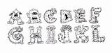Alphabet Monster Project Monsters Svslearn Became Doodling Thought Started Would Fun Little Some Other sketch template