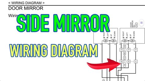 side mirror  mirror wiring diagram  youtube