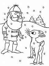 Rudolph Coloring Santa Reindeer Pages Red Nosed Snowman Abominable Other Color Nose Drawing Lead Ask Toys Getdrawings Kids Rocks sketch template