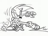 Sonic Hedgehog Fighting sketch template