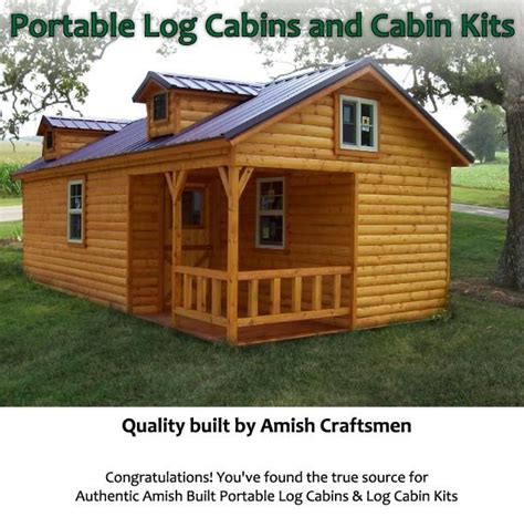 Amish Made Portable Log Cabins And Log Cabin Kits Tiny House Cabin