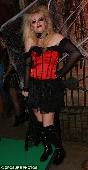 Brooke Vincent Wears A Gothic Zombie Costume At Manchester Halloween
