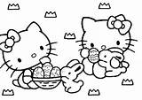 Kitty Hello Easter Coloring Pages Happy Bunny Cougar Cat Printable Print Colouring Sheets Ages Sanrio Color Holidays Mickey Getcolorings Byu sketch template