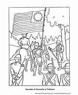 Coloring Pages War Civil Revolutionary American Revolution Yorktown Battle Kids Massacre Boston Print Printable Veterans History Color Paul Sketch Drawing sketch template
