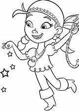 Coloring Pages Pirate Jake Girl Pirates Neverland Izzy Getcolorings Disney Clipart Use Tinker Dust Pixie Given Bell Her Color Printable sketch template
