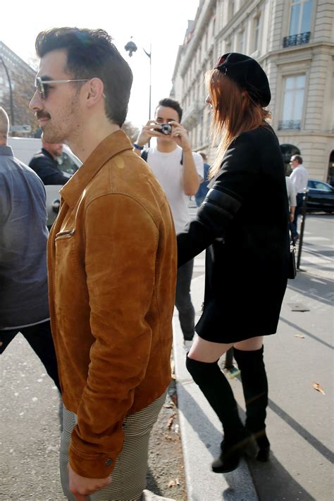 sophie turner and joe jonas out in paris after engagement 10 17 2017